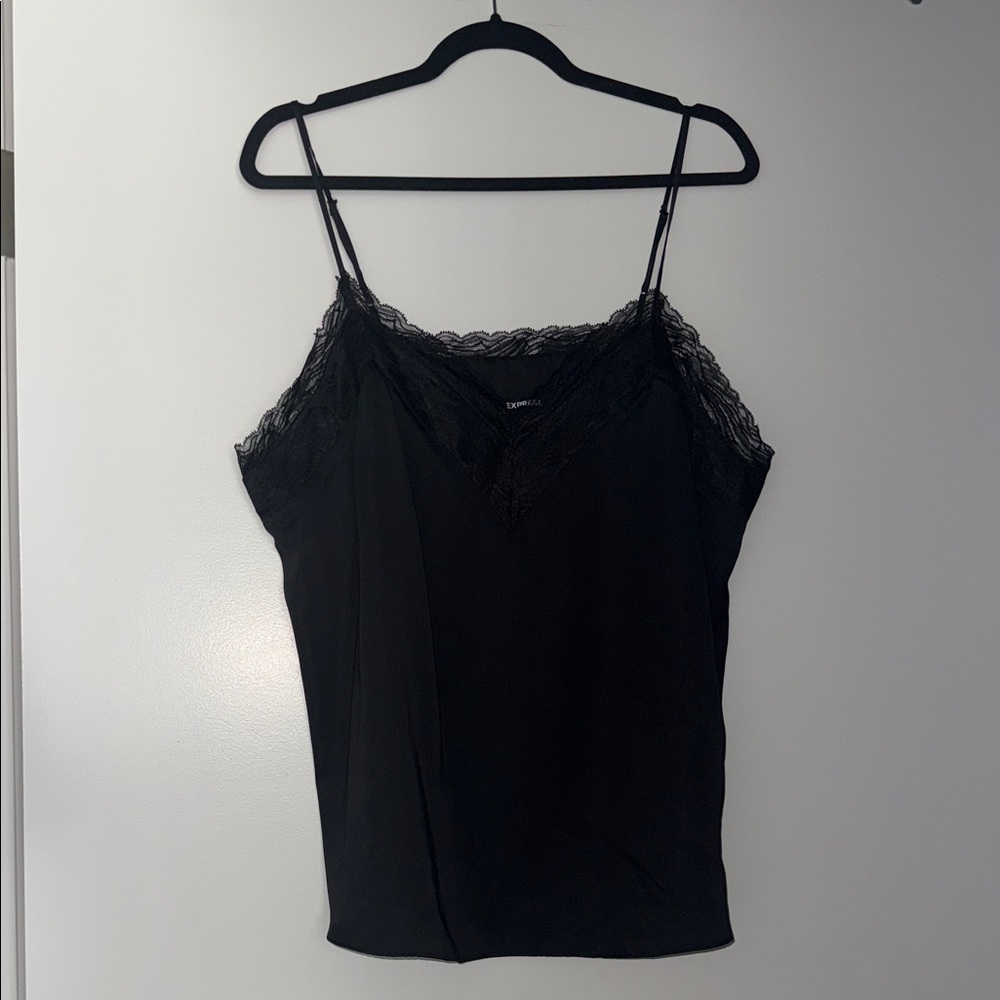 Express Black Lace trim Camisole